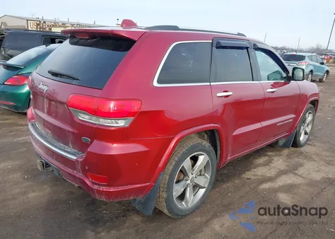 2014 Jeep Grand Cherokee Overland z USA, uszkodzony, nr VIN 1C4RJFCM1EC389355